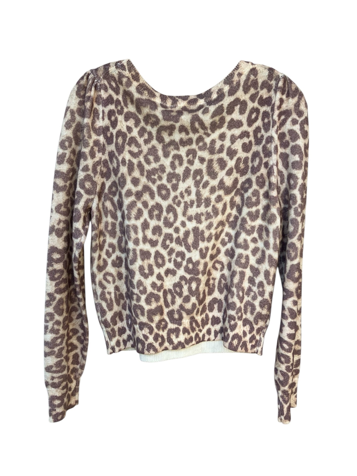 Size L Love Shack Fancy Leopard Sweater