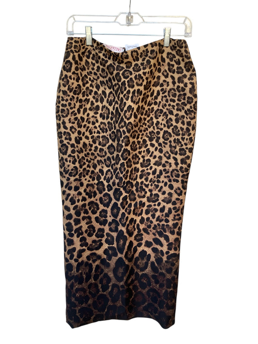 Valentino Size 42 Cheetah Skirt