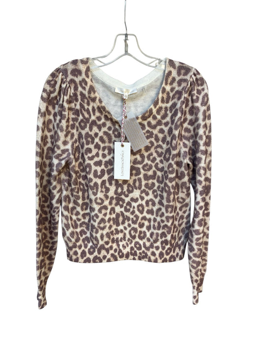 Size L Love Shack Fancy Leopard Sweater