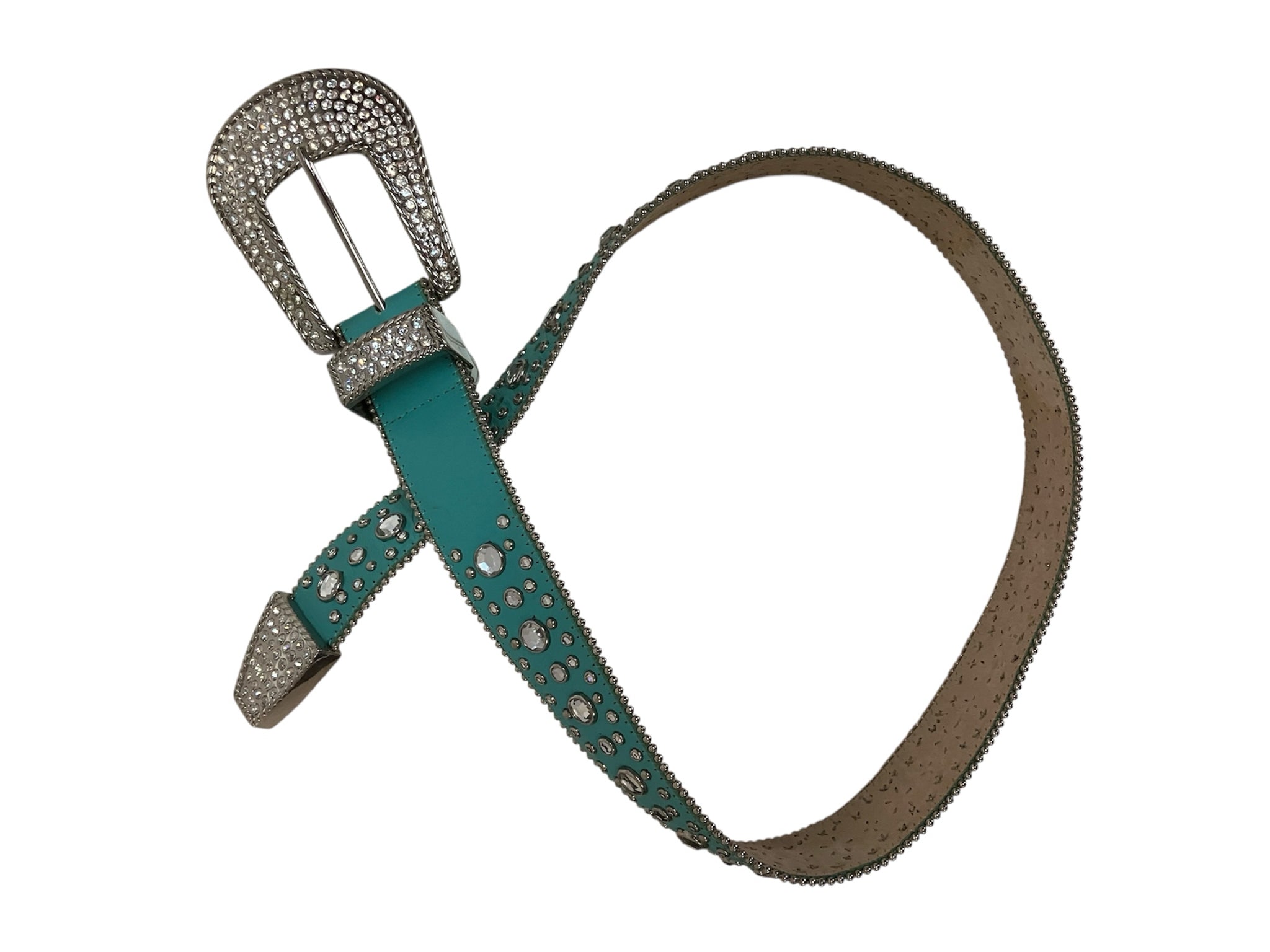 Turquoise Rhinestone Belt Christine Alexander rhinestone turqouise belt – Susies Aspen